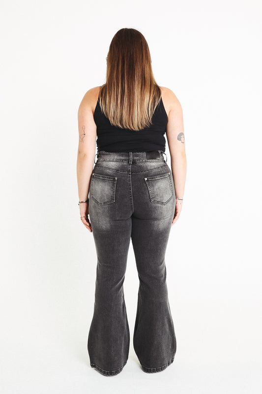 Flared Dark Grey